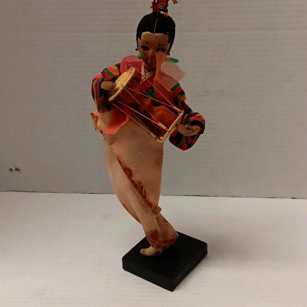 Vintage Seoul Korea Cloth Doll 50 years old